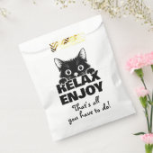 シンプルなデザインの可愛い子猫 - CAT 1 フェイバーバッグ (封をした状態)