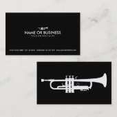 シンプルなトランペット 名刺 (正面/裏面)