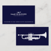 シンプルなトランペット 名刺 (正面/裏面)