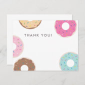 シンプルなドーナツサンキューカード サンキューカード (正面/裏面)