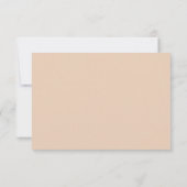 シンプルなナチュラルウェディング招待状 ツリー RSVP カード付き (裏面)