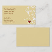 シンプルなナースの名刺 名刺 (正面/裏面)