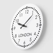 シンプルなニュース編集室 ラージ壁時計 (傾斜)