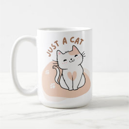 シンプルなネコ好きのためのデザイン | Just A Cat Cute Cat Lover コーヒーマグカップ