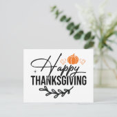 シンプルなハッピースカンクスギンパンプキン ポストカード (スタンド正面)