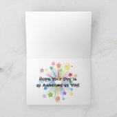 シンプルなハッピーバースデーカード カード (内部)