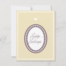 シンプルなハッピーホリデーカード シーズンカード