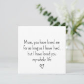 シンプルなハッピーマザーズデーカード シーズンカード (スタンド正面)