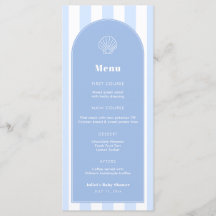 シンプルなハマグリの殻 ブルー＆ホワイト コーストウェディング