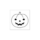 シンプルなハロウィンのカボチャ 1x1 ラバースタンプ (インプリント)