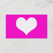 シンプルなハート 名刺 (裏面)