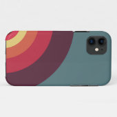 シンプルなハーフサークルレインボーiPhoneケース Case-Mate iPhoneケース (裏面(横))