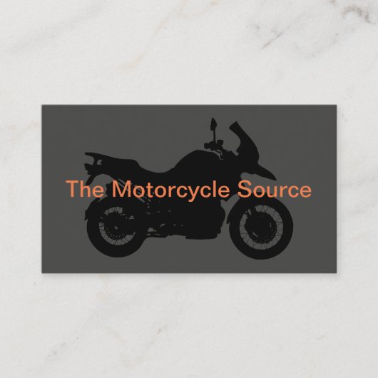 シンプルなバイクのデザイン 名刺 (正面)