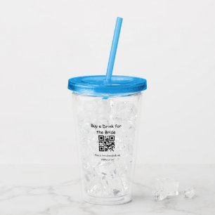 シンプルなバチェラー・パーティー バチェラー飲み物をおごろう バーコード アクリルタンブラー