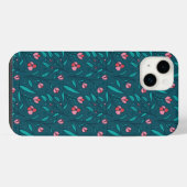 シンプルなバラの模様 iPhoneケース (裏面横)