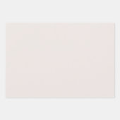 シンプルなバラ色 薄いローズ ネイビーブルー 無地 3枚セット ラッピングペーパーシート (正面)