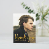 シンプルなバル・ミツバーの感謝カード 星のマークの写真 ポストカード (スタンド正面)