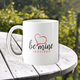 シンプルなバレンタインデー コーヒーマグカップ