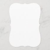 シンプルなバーからのウェディング バー メニュー カード (裏面)