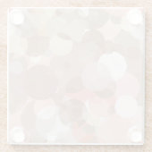 シンプルなパターン-円 ガラスコースター (裏面)