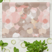 シンプルなパターン-円 キッチンタオル (折り畳み)