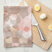 シンプルなパターン-円 キッチンタオル (四つ折り)