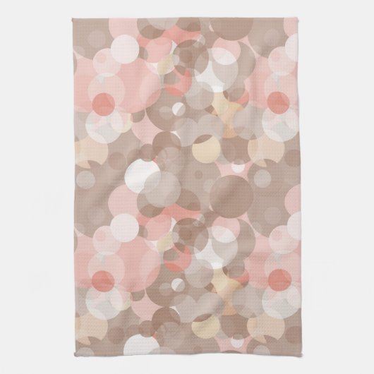 シンプルなパターン-円 キッチンタオル (縦)