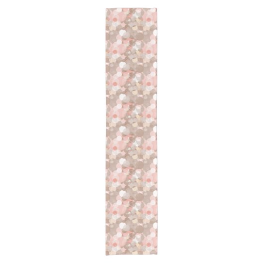 シンプルなパターン-円 ショートテーブルランナー (正面)