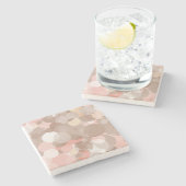 シンプルなパターン-円 ストーンコースター (横)