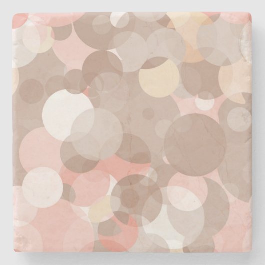 シンプルなパターン-円 ストーンコースター (正面)