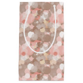 シンプルなパターン-円 スモールペーパーバッグ (正面)