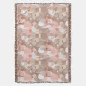 シンプルなパターン-円 スローブランケット (正面縦)