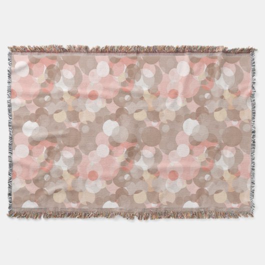 シンプルなパターン-円 スローブランケット (正面)