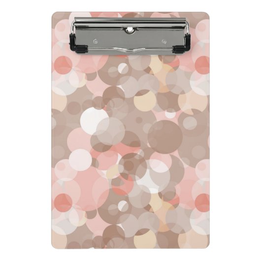 シンプルなパターン-円 ミニクリップボード (正面)