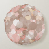 シンプルなパターン-円 ラウンドクッション (裏面)