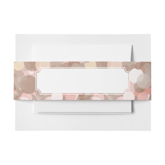 シンプルなパターン-円 招待状ベリーバンド (正面例)