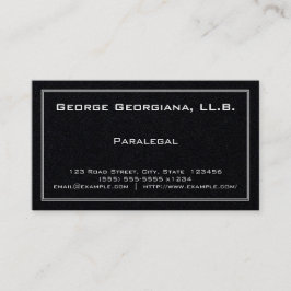 シンプルなパラリーガルの名刺 名刺