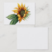 シンプルなヒマワリの名刺 名刺 (正面/裏面)