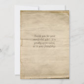 シンプルなヒマワリの自然なオーガニックカスタムな感謝していしています サンキューカード (裏面)