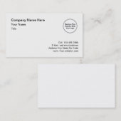 シンプルなビジネスはあなた自身のロゴのデザインを加えます 名刺 (正面/裏面)