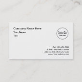 シンプルなビジネスはあなた自身のロゴのデザインを加えます 名刺 (正面)