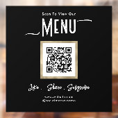 シンプルなビジネスメニュー接続ウィンドウクリング ウィンドウサイン (シート2)