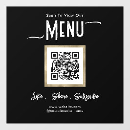 シンプルなビジネスメニュー接続ウィンドウクリング ウィンドウサイン