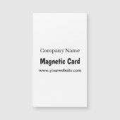 シンプルなビジネス促進 3.5" x 2" マグネットカード (正面)