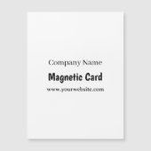シンプルなビジネス促進 4.25"x5.6" マグネットカード (正面)