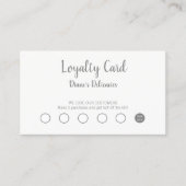 シンプルなビジネス及びロイヤリティカード ロイヤリティカード (正面)
