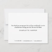 シンプルなビジネス感謝カード サンキューカード (裏面)