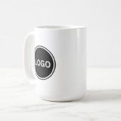 シンプルなビジネス用ロゴ入り販促グッズ コーヒーマグカップ (正面左)