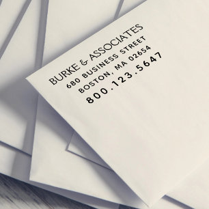 シンプルなビジネス用返信住所 セルフインキングスタンプ