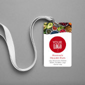 シンプルなビジネス ロゴ写真 QR コード 赤 バッジ